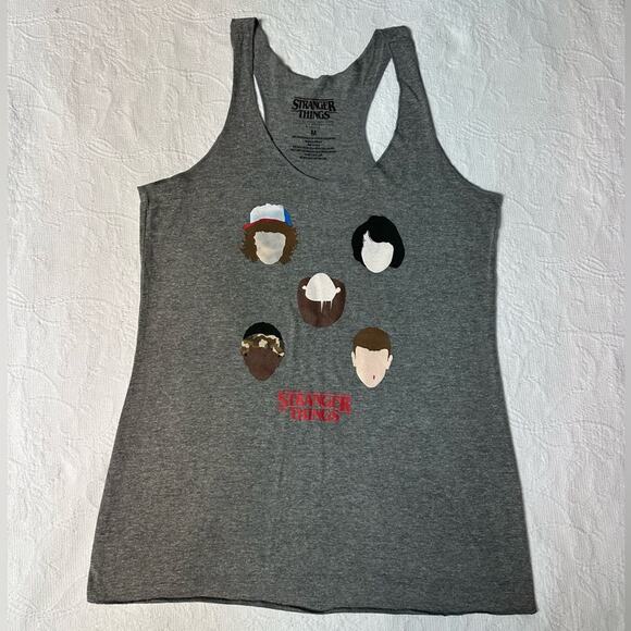 NWOT Women’s Stranger Thing Gray Tank Top Size Medium - Picture 1 of 4